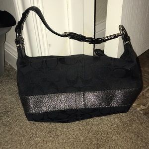 Black small coach purse